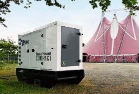 Rental and soundproofed generating sets for events
